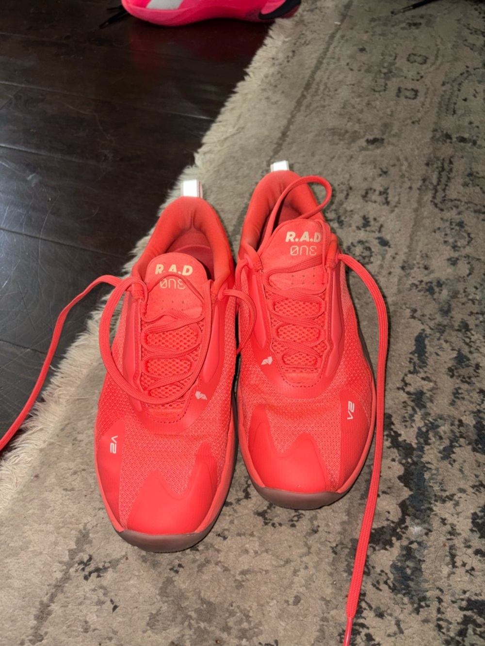 R.A.D. One Rad Global Women's Athletic Sneakers - coral size 9